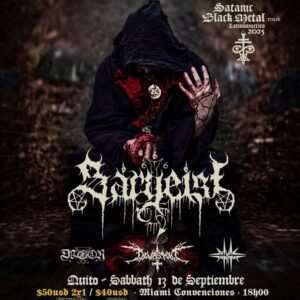 Sargeist Satanic Black Metal Cult Latinoamérica Tour 2025 2x1