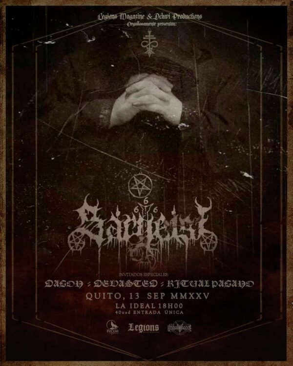 Sargeist Satanic Black Metal Cult Latinoamérica Tour 2025