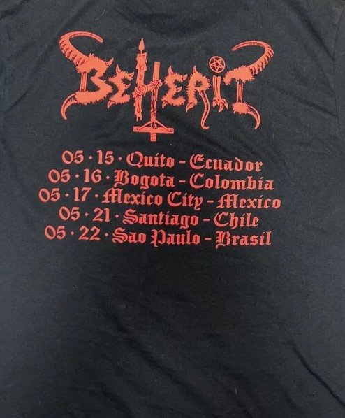 Beherit - Latin América Tour 2025 T-SHIRT
