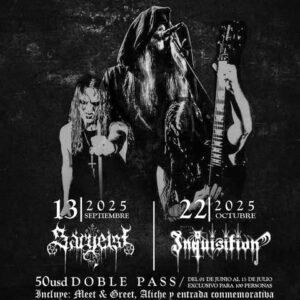 Sargeist / Inquisition  “DOUBLE PASS” PREVENTA