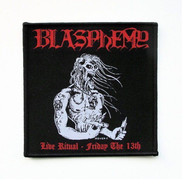 BLASPHEMY - Live Ritual Friday the 13th - WOVEN PATCH