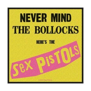 Sex Pistols Standard Woven Patch: Nevermind the Bollocks (Retail Pack) - Officially Licensed Product