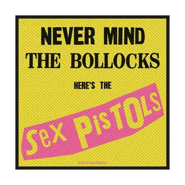 Sex Pistols Standard Woven Patch: Nevermind the Bollocks (Retail Pack) - Officially Licensed Product