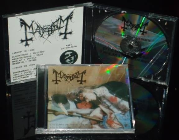 Mayhem – The Dawn Of The Black Hearts CD Golden Letters