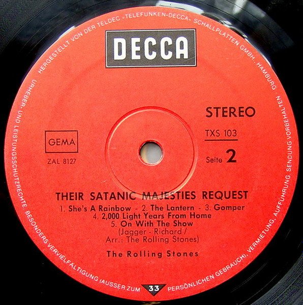 The Rolling Stones – Their Satanic Majesties Request LP