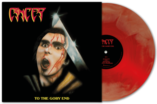 vilelp1232-mock-up-scaled Cancer – To The Gory End LP Limited Edition, Reissue, Burgundy Marble Translucent