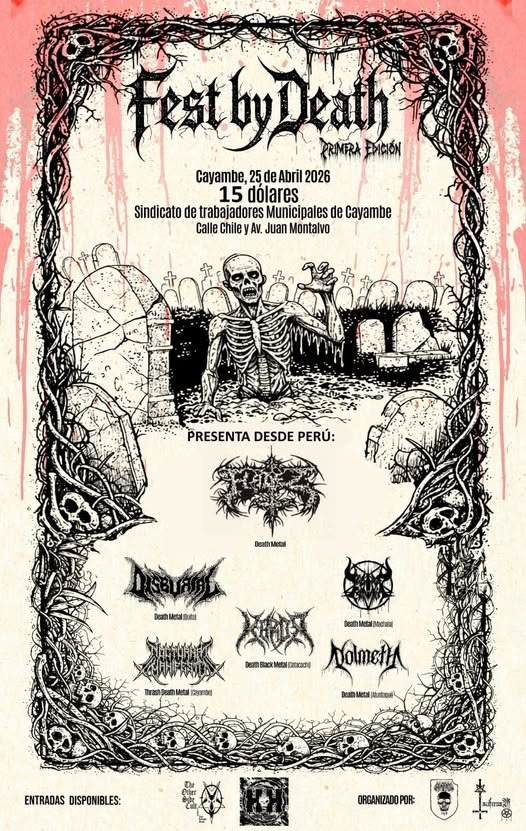Fest By Death - Primera Edición HADEZ ( Perú) TICKET