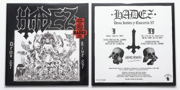 Hadez – Demo 87 - Live 87 LP CLEAR