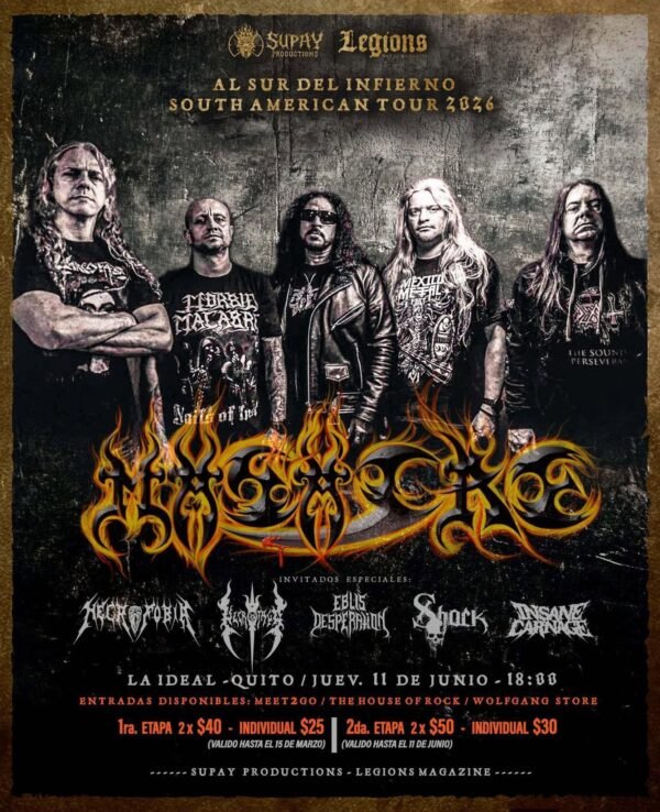 622801771_2115626959197708_3362447206306690281_n MASACRE "Al Sur del Infierno South American Tour 2026" Ticket