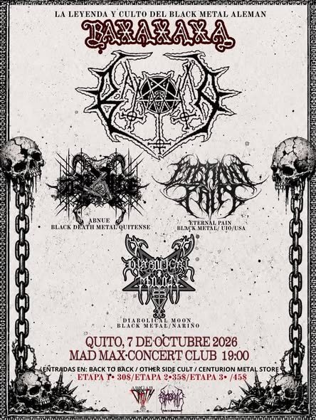 UNGOD Baxaxaxa Quito - Ecuador 🇪🇨 - 07 de Octubre BOLETA