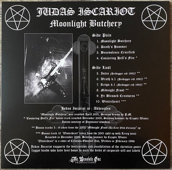 Judas Iscariot – Moonlight Butchery Vinyl LP Blue