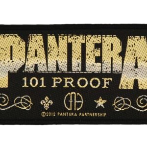 Pantera 101 Proof Whiskey Label Woven Patch